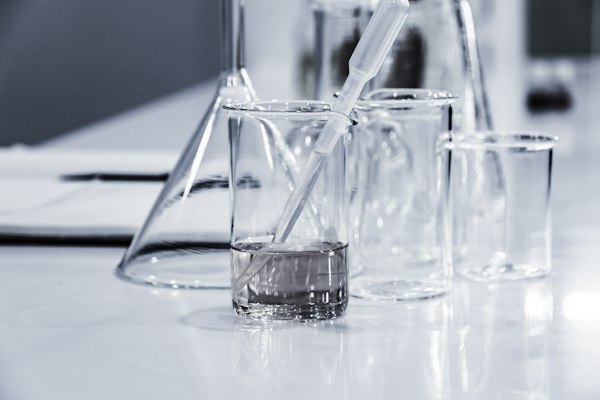Chemistry lab beakers